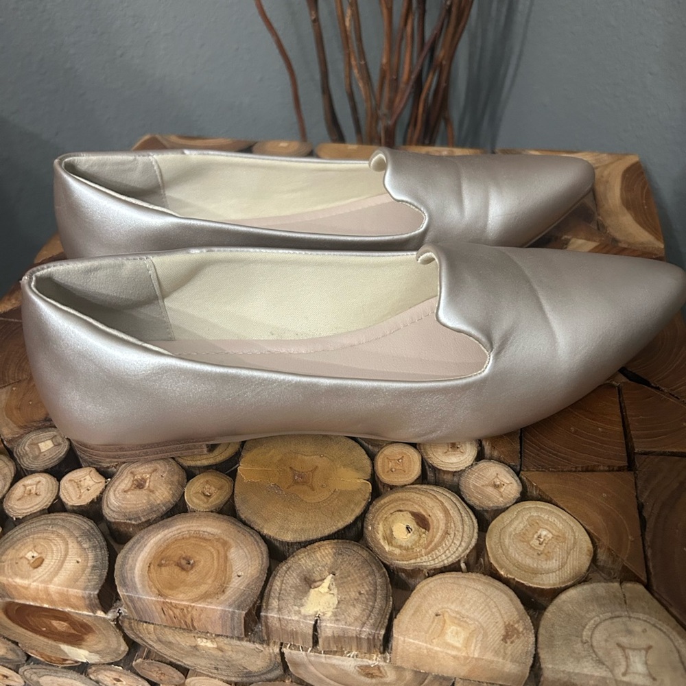 MUSSHOE Flat Shoes Women Comfortable Slip on Women's Flats Champagne Gold
